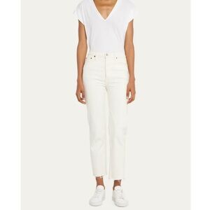 RE/DONE 70s Stove Pipe Jeans in Vintage White Size 27